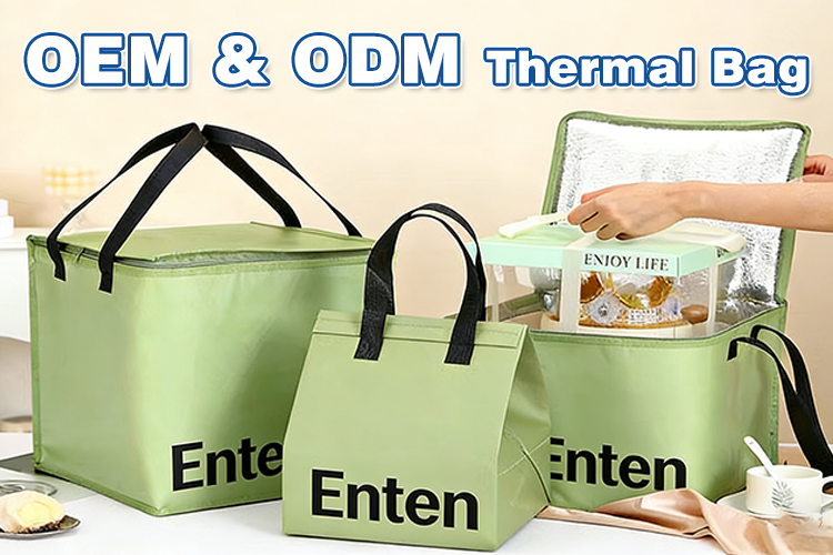 Custom Wholesale Eco Friendly Waterproof Takeaway Food Delivery Carry Non Woven Insulated Thermal Lunch Cooler Bag