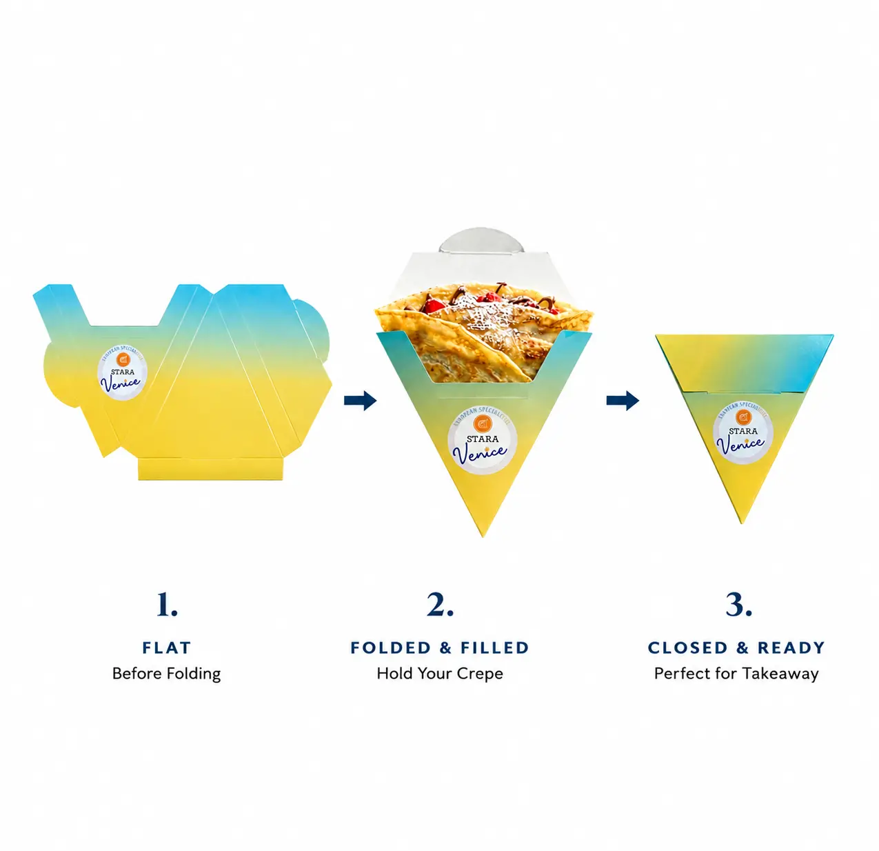 Factory Custom Disposable White Cardboard French Fries Churros Crepe Cone Packaging Egg Bubble Waffle Takeaway Paper Holder Tray