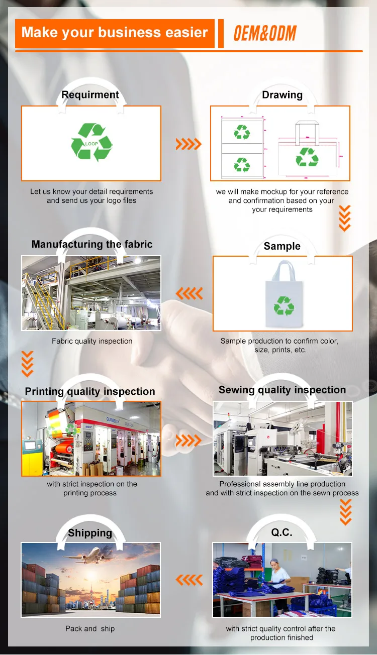 Custom Printed Bulk Non-Woven Tote Bags Non Woven Vest Bags Personalize with Your Logo
