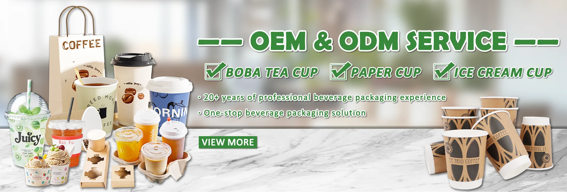 Premium Quality Custom White Paperboard Disposable Beverage Carriers Hot Cold Drink Takeaway Coffee Cup Holder