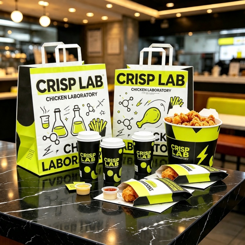 Custom Disposable Fast Food Takeaway Burger Fries Paper Box Packaging Chicken Take Out Boxes Buckets Fast Food Box Container