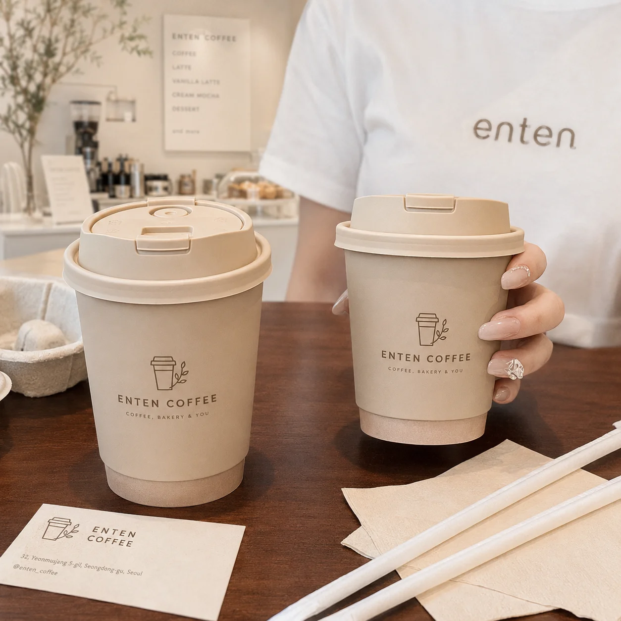 Custom logo Luxury Eco Disposable 8oz 12oz Double Wall Hot Drink Karak Tea Gahwa Arabic Coffee Paper Cup Packaging with Lid