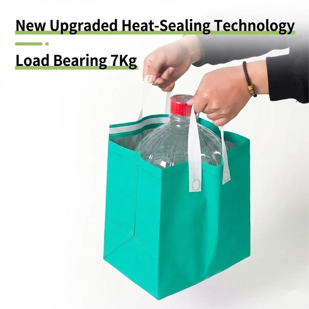 Customized Printing Reusable Ultrasonic Laminated Non-woven Aluminum Foil Insulated Bag for Restaurant