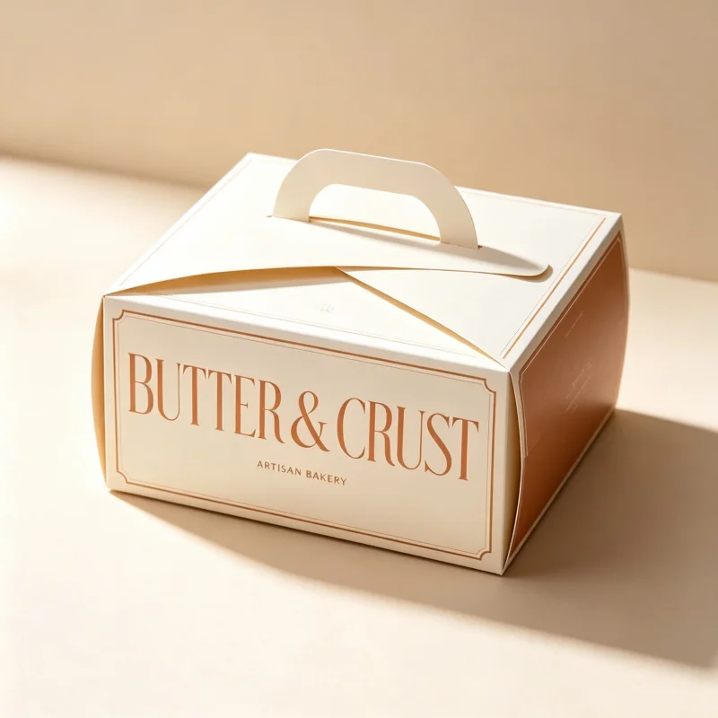 Free Design Custom Paper Cake Box White/Kraft Bakery Packaging Box for Brownie Chocolate Cake Party Use Matte Lanination UV